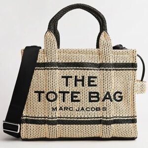 Marc Jacobs The Straw Jacquard Medium Tote Bag